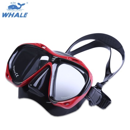 WHALE MK-2602 Professional Scuba Diving Swimming Mask Goggle red