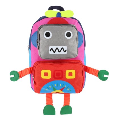 Παιδική τσάντα νηπιαγωγείου robot pink OEM