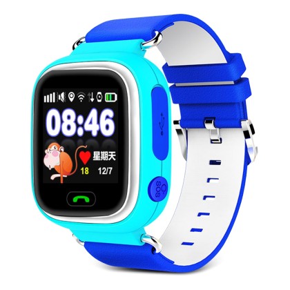 OEM Q90 Kids GPS Intelligent Smart Watch BLUE