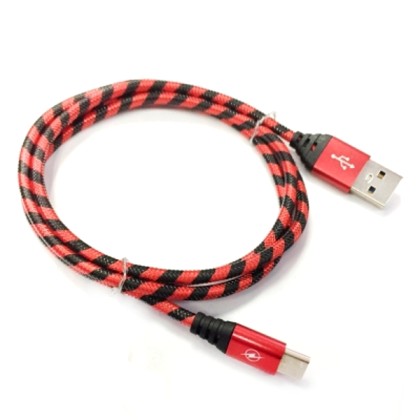 P 31 - Nylon Braid Type-c Data Charger Usb Cable for Android 1 m