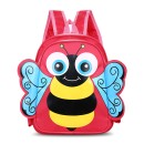 Παιδική τσάντα νηπιαγωγείου μέλισσα  ροζ-κόκκινο I091