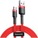Baseus CAMKLF-B91 Micro USB Cafule cable 2.4A 1m black-red