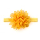 Βρεφική κορδέλα κίτρινο λουλούδι