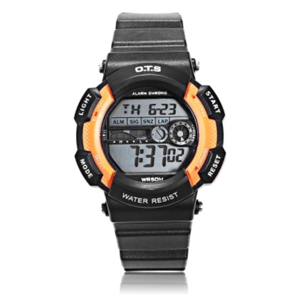 Παιδικό Ρολόι - OTS T6900L Kids LED Digital Watch - Πορτοκαλί με