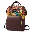 Z1926 Nappy Bag Huge Capacity Diaper Backpack for Mums - Καφέ