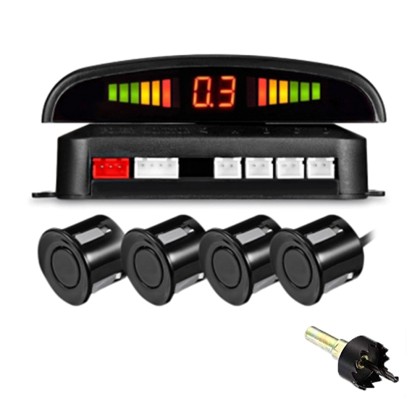 PZ300 Auto LED Car Parking Radar Monitor Detector System Reversi