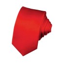 Μονόχρωμη Νεανική Ανδρική Γραβάτα 5cm - Κόκκινη