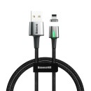 Baseus Zinc Magnetic Cable USB For Lightning 2.4A 1m Black (CALX