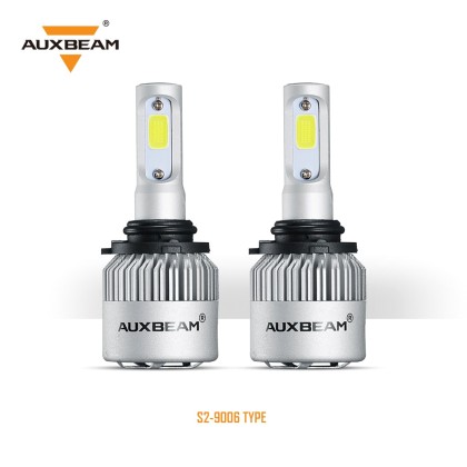 AUXBEAM (2pcs/set) 9006 S2 Series LED Headlight Bulbs - 6500K 80