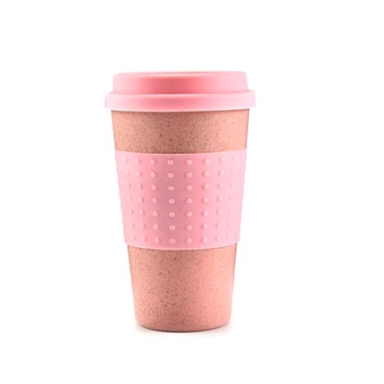 Κούπα Καφέ Οικολογική από Bamboo Ροζ
