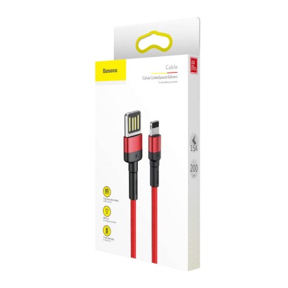 Baseus Lightning Cafule Cable (special edition) 1.5A 2m Red (CAL