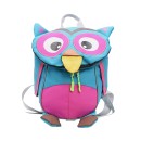 Παιδική τσάντα νηπιαγωγείου γαλάζιο-ροζ κουκουβάγια OEM 1301