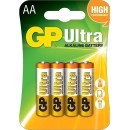 GP Batteries Ultra Αλκαλική Μπαταρία ΑΑ 4 Τεμ.