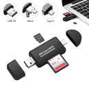 OEM 3 in 1 OTG, Card Reader, Type C, USB Micro, USB Combo to 2 S