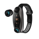 LEMFO LT04 T90 Fitness Bracelet Wireless Bluetooth Earphone 2 In