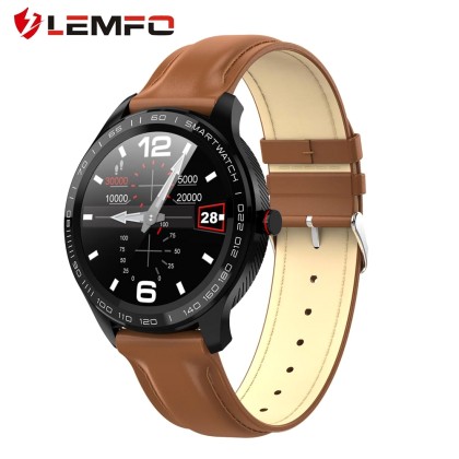 LEMFO L7 PPG + ECG Smart Watch Men Full Round Touch IP68 Waterpr
