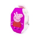 New Peppa Pig Cartoon Figure Watch Toy Child Electronic LED Lumi