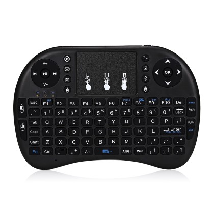 I8 black Wireless 2.4GHz Mini Keyboard Touchpad Mouse Combo MWK0