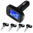 ZEEPIN TY13 Car Tyre Pressure Monitoring System TPMS with 4 Inte
