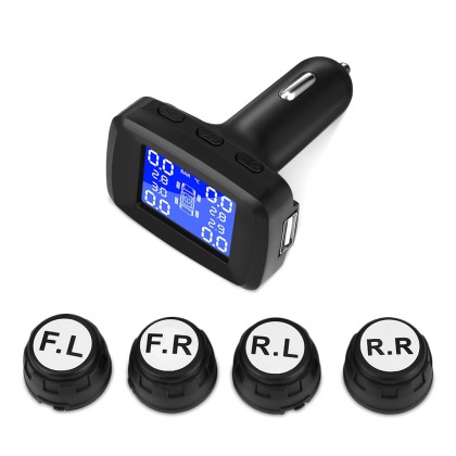 ZEEPIN TY14 Car Tyre Pressure Monitoring System TPMS with 4 Exte