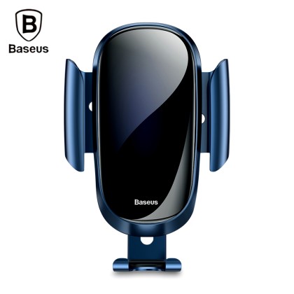 Baseus Glass Surface Gravity Electric Auto Lock Holder  Blue SUG