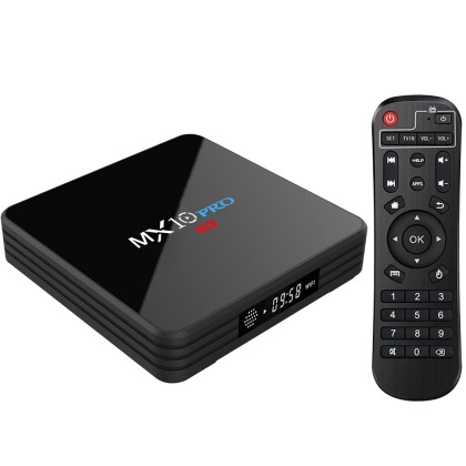 MX10 PRO TV Box with Digital Display Rockchip 3328 Android 8.1 4