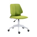 Καρέκλα γραφείου (47Χ49Χ84) BS1650-W WHITE/GREEN, KATOIKEIN DECO