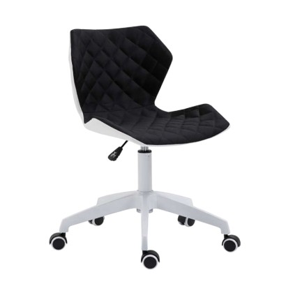 Καρέκλα γραφείου (18Χ50Χ79) BS1700-W WHITE/BLACK, KATOIKEIN DECO