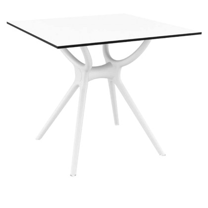 Τραπέζι (80Χ80) AIR WHITE LAMINATE, SIESTA