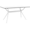 Τραπέζι (140Χ80) AIR WHITE LAMINATE, SIESTA