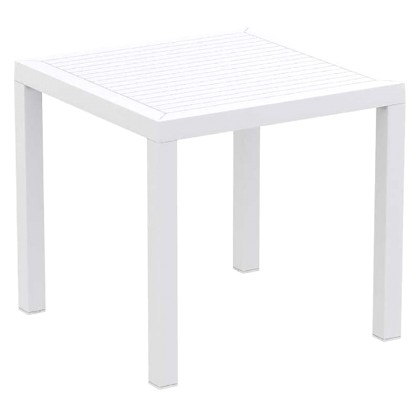 Τραπέζι (80Χ80Χ75) ARES WHITE, SIESTA