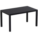 Τραπέζι (140Χ80X75) ARES BLACK, SIESTA