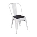 Καρέκλα PVC (51.5Χ45Χ84) TEXAS WHITE, ZITA PLUS