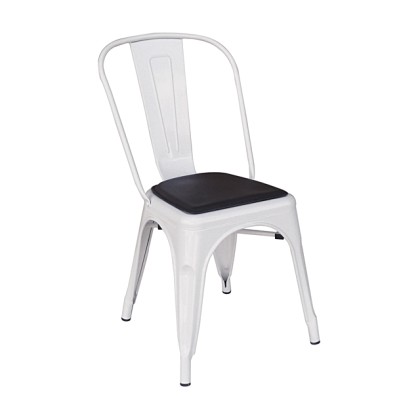 Καρέκλα PVC (51.5Χ45Χ84) TEXAS WHITE, ZITA PLUS
