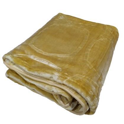 Κουβέρτα βελουτέ μονή (160Χ220) BEIGE, ΚΟΜΒΟΣ