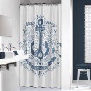 Κουρτίνα μπάνιου (180Πx200Υ) ANCHOR BLUE, SEALSKIN