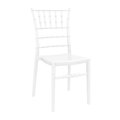 Καρέκλα Ακρυλική 4τμχ Chiavari Glossy White 45X51X91εκ.