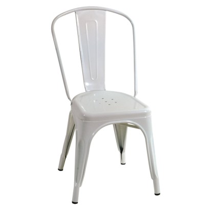 Καρέκλα κήπου μεταλλική (85X45X54) SM-1027C WHITE, LIANOS