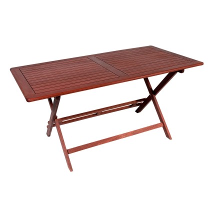 Τραπέζι κήπου ξύλινο πτυσσόμενο (150Χ80Χ75) 203471, LIANOS