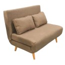 Καναπές-Κρεβάτι (120Χ89Χ88) ΣΑΡΑ BROWN, KATOIKEIN DECO