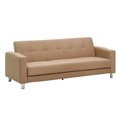 Καναπές-Κρεβάτι τριθέσιος (206Χ81Χ78) MATIZ BEIGE, KATOIKEIN DEC