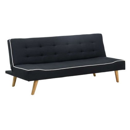 Καναπές-Κρεβάτι τριθέσιος (179Χ78Χ74) CLARA BLACK, KATOIKEIN DEO