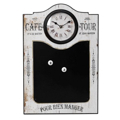 Ρολόι τοίχου - μαυροπίνακας (60Χ43) LOG242, ESPIEL