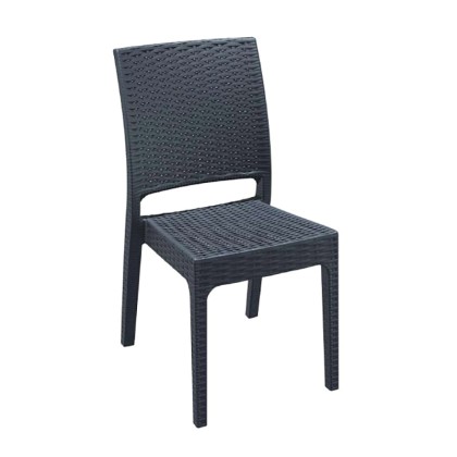 Καρέκλα (45Χ52Χ87) FLORIDA DARK GREY, SIESTA