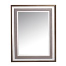 Καθρέπτης τοίχου με ξύλινο πλαίσιο (79.5Χ59.2) XOB102, ESPIEL