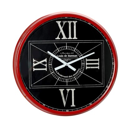 Ρολόι τοίχου μεταλλικό (76Χ76Χ11.5) LOG601, ESPIEL