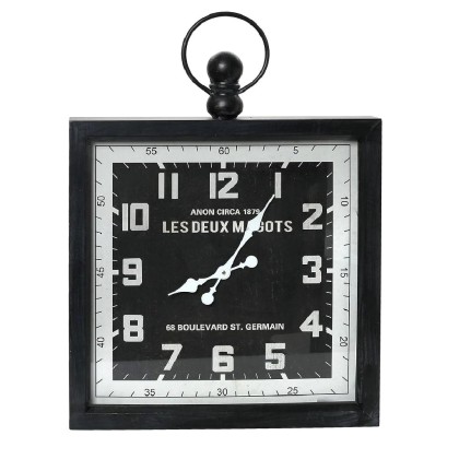 Ρολόι τοίχου μεταλλικό (79.5Χ60Χ6.5) LOG637, ESPIEL