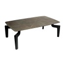 Τραπέζι σαλονιού μαύρο-μπρονζέ (39Χ119Χ69) ACO315, ESPIEL