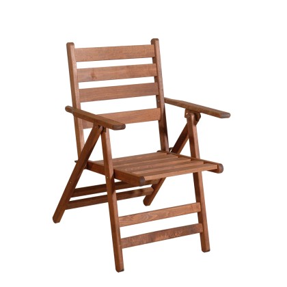 Πολυθρόνα ξύλινη πτυσσόμενη (69Χ63Χ93) 213709, LIANOS