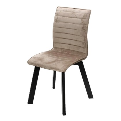 Καρέκλα υφασμάτινη μπεζ (43Χ55Χ89.5) KLE101, ESPIEL